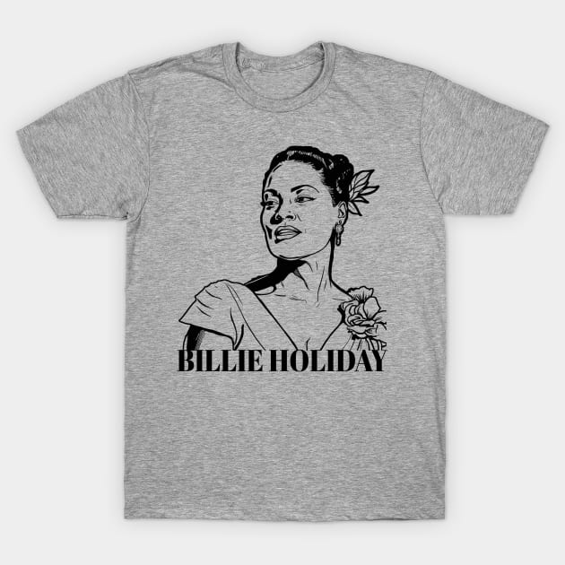 Bille Holiday - Lady Day T-Shirt by UrbanLifeApparel